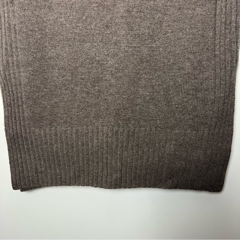 Alex Mill Kiah Wool Cashmere Brown V-Neck Tunic Sweater Vest Pockets NWOT - Picture 11 of 12